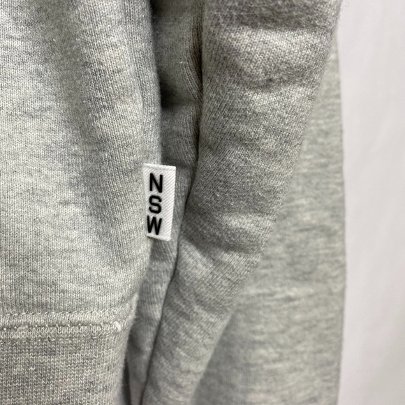 Nike Sportswear Crewneck French Terry AR1622-050 Swoosh Spell Out Gray Sz Small - Picture 6 of 9